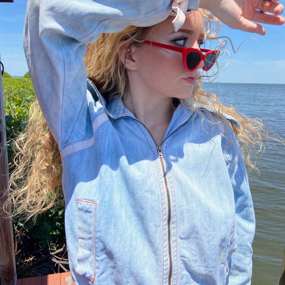 Faded Glory Denim Jacket SUPER RARE VINTAGE 80s